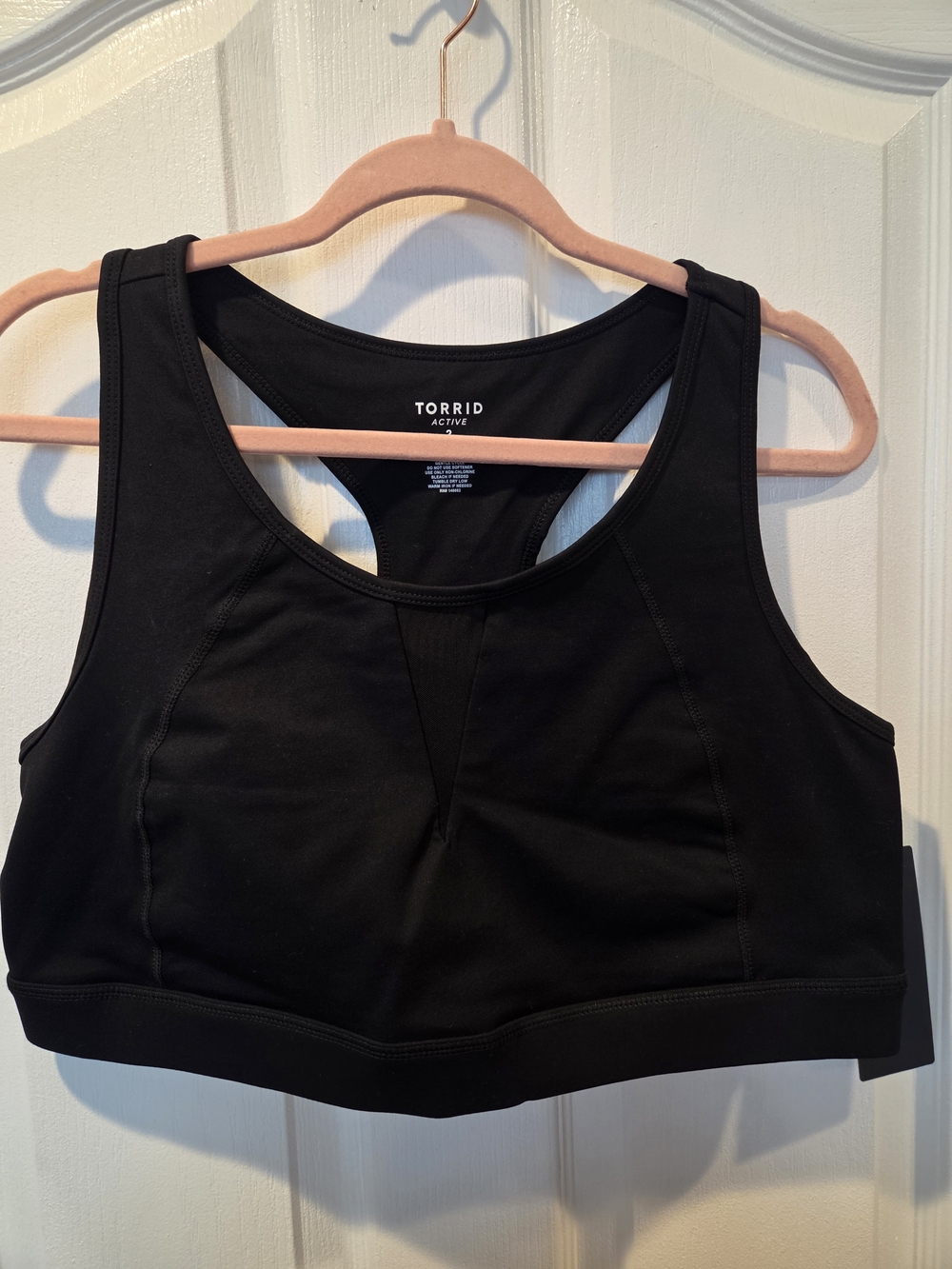 torrid Black Racerback Support Sports Bra